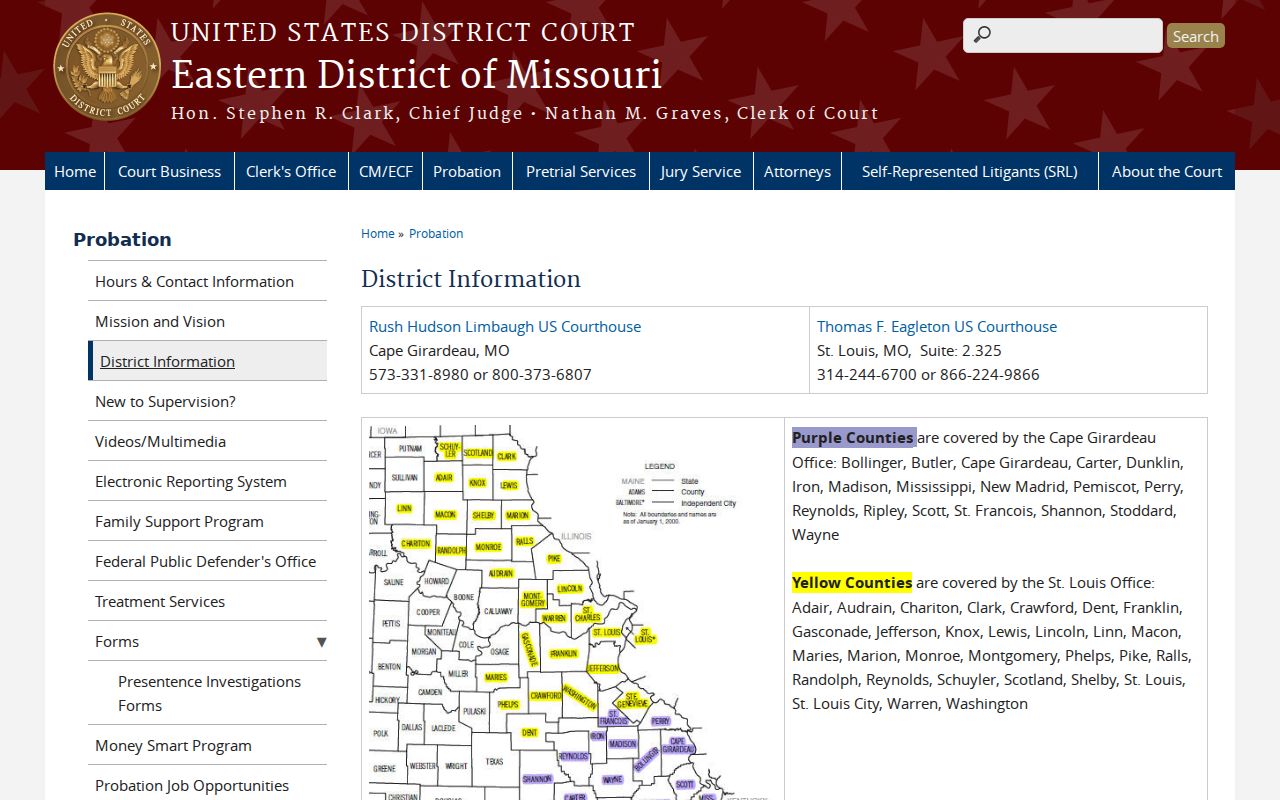 Ripley County municipal warrant federal district source
