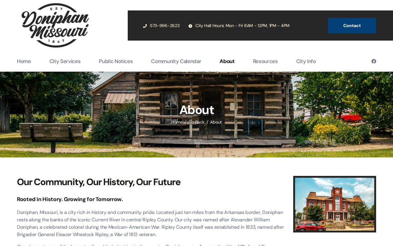 Doniphan warrant records official city history source